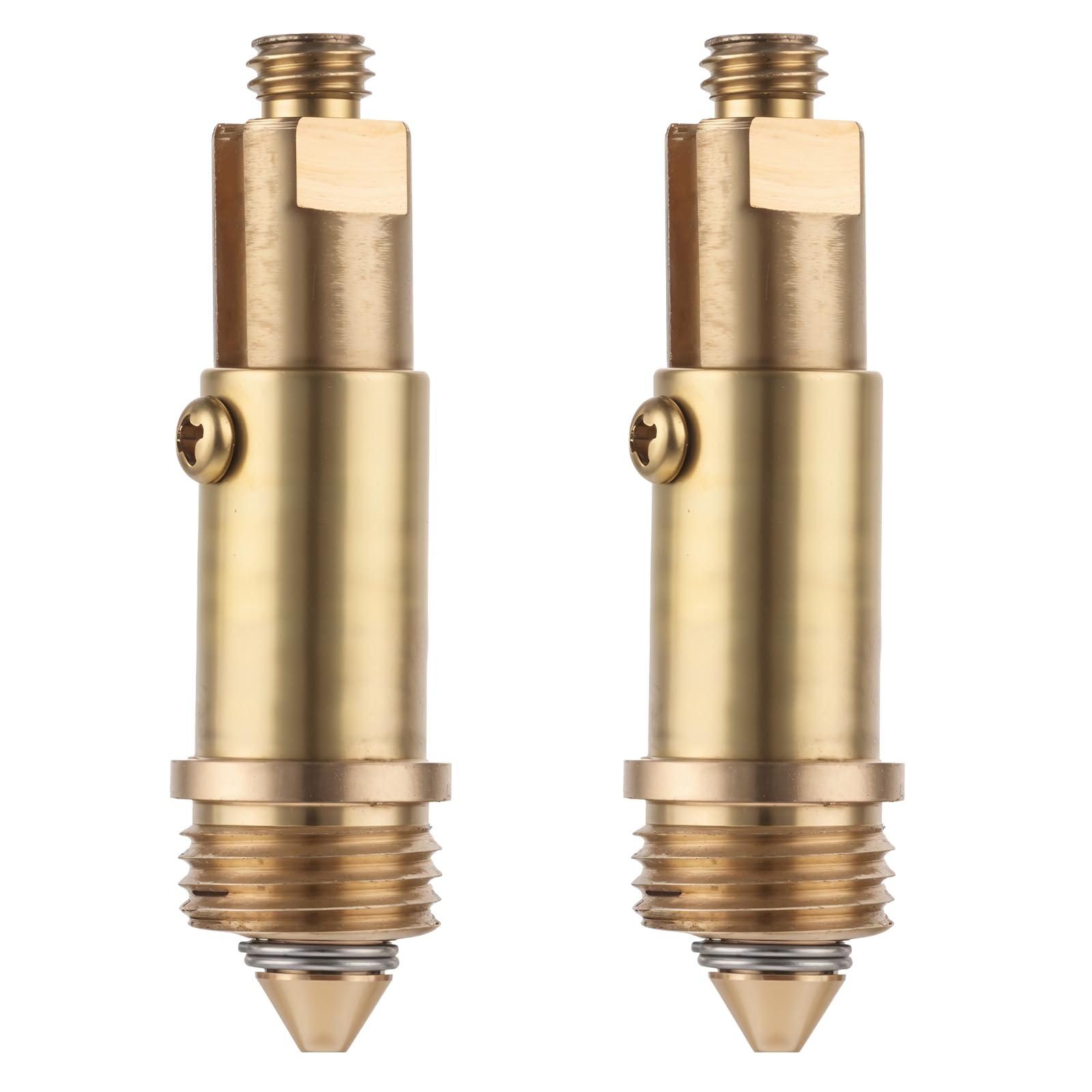 Photo 1 of 2 Pcs Basin Sink Clicker Pop Up Tub Drain Stopper Sink Pop Up Stopper Pop Up Bolt Basin Bath Sink Drain Click Clack Replacement Plug Bolt Spring Brass Push Spring Plug for Most Sink Tub Basin Drain