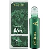 Abera Eye Roller Serum – Eye Bags Treatment For Men with Mint, Vitamin C & Peptides – Cooling Roller for Puffiness & Dark Circles – 0.34 Fl Oz