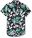 Brooklyn Athletics Mens Short Sleeve Button Down Hawaiian Shirt
