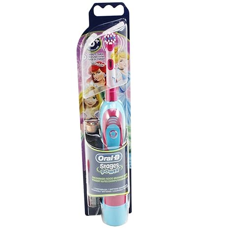 Braun Oral-B Stages Power Kids cls Batterie-Zahnbürste Kinder DB4.510.K Disney Prinzessin Princess Cinderella + Timer