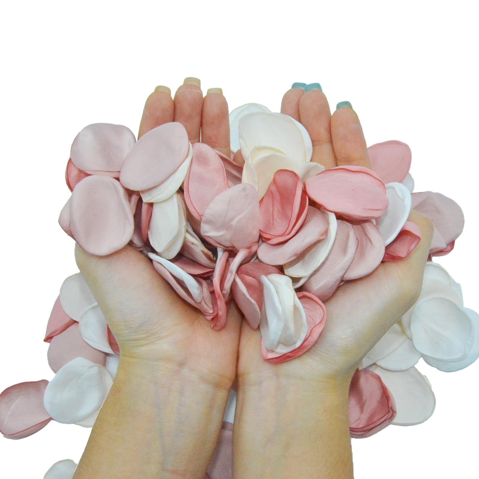 VPB 200 PCS Silk Rose Petals Artificial Blush Pink Flower Petals for Wedding Flower Girl Basket Aisle Scatter for Aisle Table Centerpieces Proposal Romantic Night,Valentine's Day