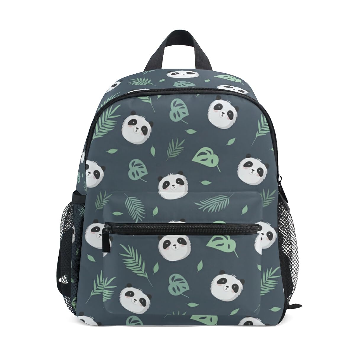 Children's Backpack, Kids Schoolbag Cute Panda Plant Leaves Students Bookbag for Boys Girls, Chest Strap