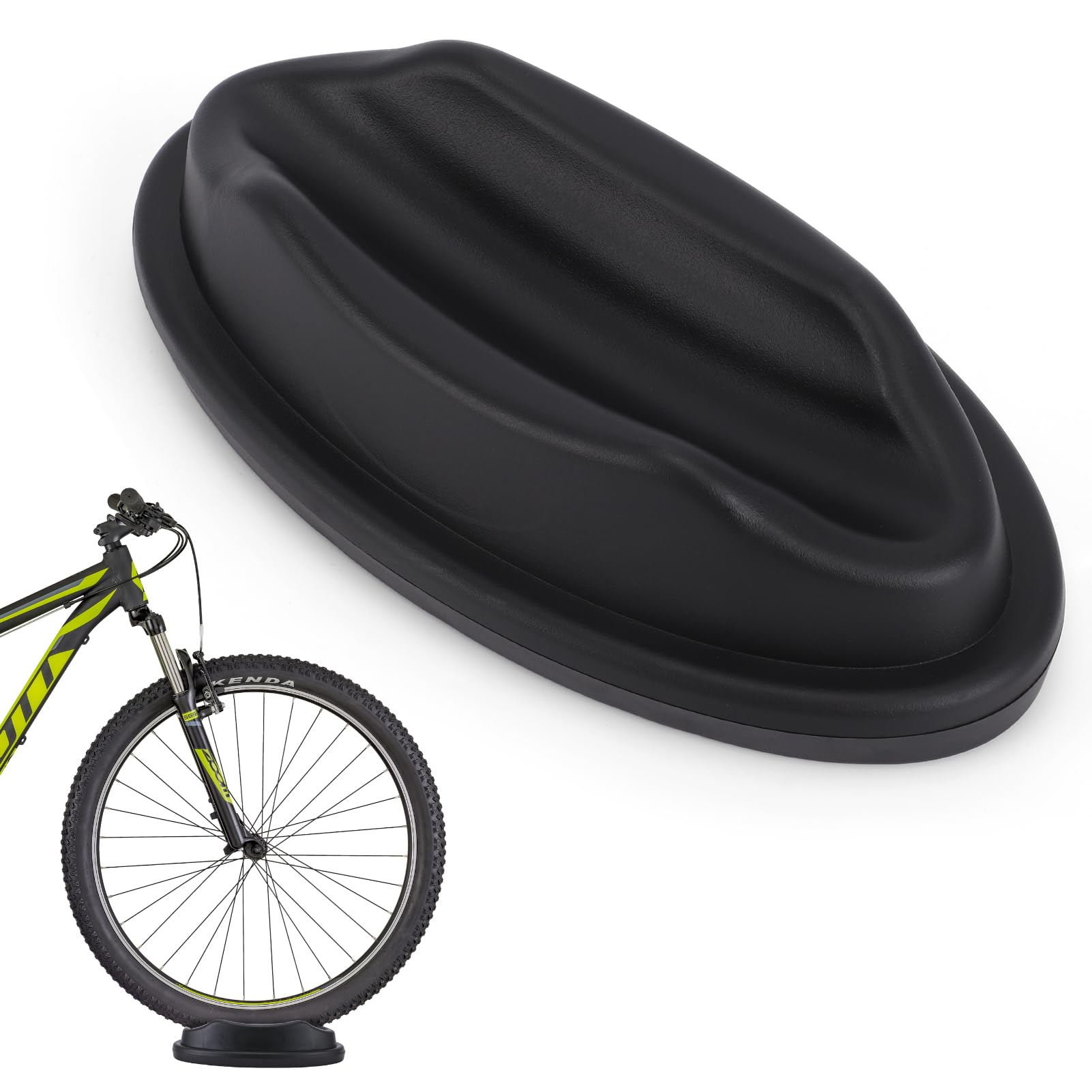 Front Wheel Riser Block, Mountain Road Trainer Front Wheel Support Rest Cycling Front Wheel Mount Cycling Block replacement for Indoor ycle Training Trainer Stand