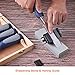 TACKLIFE 4Pcs Wood Chisel Set, Bevel Edged, Chrome Vanadium Wood Carving Tools with Honing Guide, Sharpening Stone, Storage Case, Steel Butt & Solid-gripping Handle for DIY Woodworking - HWC6A