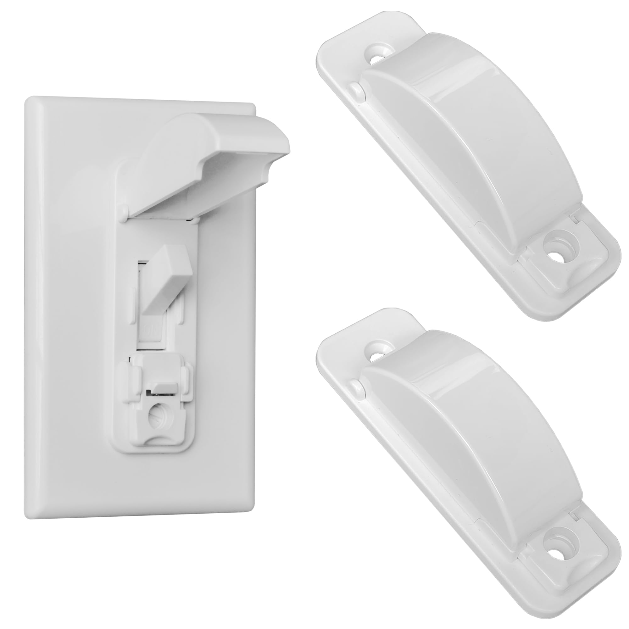 Photo 1 of 2 Light Switch Guard Cover, Baby Proof Wall Switch Cover Guard for Toggle Light Switch Protects Your Lights or Circuits from Being Accidentally Turned On or Off