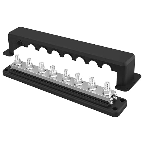 Iztoss 12 V Bus Bar Terminal Block 8 x 3/8