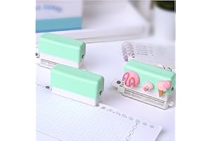 SVICCOOKQ Mini 6 Hole Binding Machine,Binding Machine,Manual Binding Machine for Home Office for A4 30 Holes B5 26 Holes A5 20 Holes.