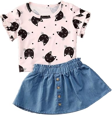 denim mini skirt for baby girl