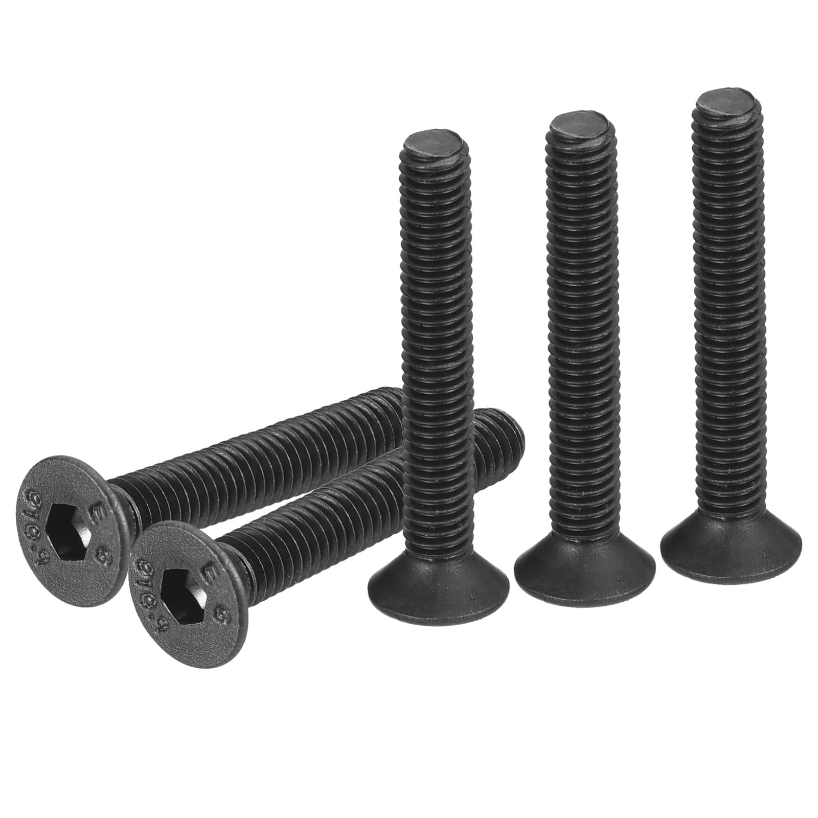 DTGN M3-0.5x20mm Flat Head Socket Cap Screws, 50 Pack Hex Socket Flat Head Screws Carbon Steel Black Oxide, Full Thread, Countersunk Bolts — image 1