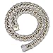 TOPGRILLZ 14mm/18mm 18K Gold Plated Iced Out CZ Lab Diamond Miami Mens Choker Cuban Link Chain for Women Necklace Hip Hop