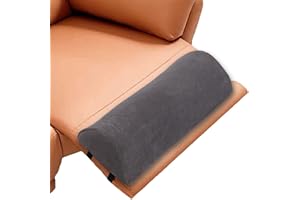 wuwumiline Recliner Foot Pillow High Resilience Foam - Leg Pillow for Sleeping Soft and Supportive Half Moon Bolster Pillow Recliner Pillows for Headrest Back Lumbar Support (Grey)