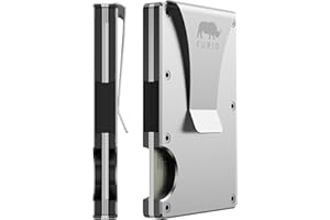 furid Minimalist Wallet For Men Slim: Front Pocket Wallets for Men -Rfid Blocking Wallet with Money Clip - Thin Card Wallet for Men Aluminum, Tactical, Compact Wallet