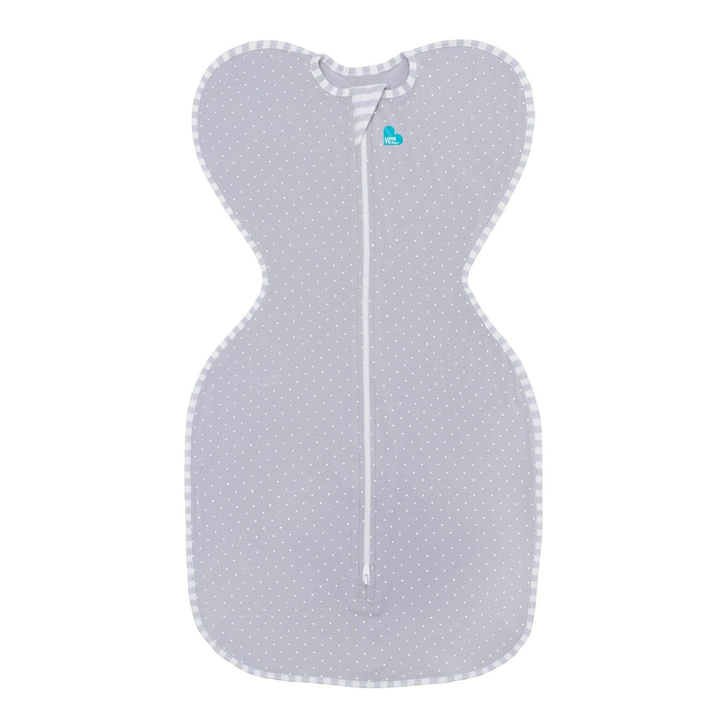 Love To Dream Swaddle UP Lite, Gray Polka Dot, Small, 8-13 lbs, Dramatically Better Sleep, Allow Baby to Sleep in Their Preferred arms up Position for self-Soothing, snug fit Calms Startle Reflex