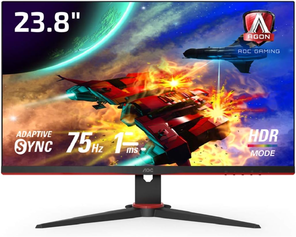 Amazon Co Jp Aoc ゲーミング液晶モニター 24g2e5 11 23 8インチ フルhd Ips Hdmi Displayport 75hz 応答速度1ms Hdrエフェクトモード Freesync フリッカーフリー ローブルーモード パソコン 周辺機器