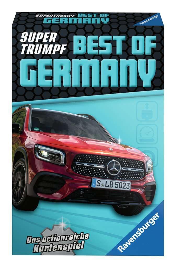 Ravensburger Card Game, Supertrumpf Best of Germany 20688, Quartet and Trump Game for Technology Fans from 7 Years