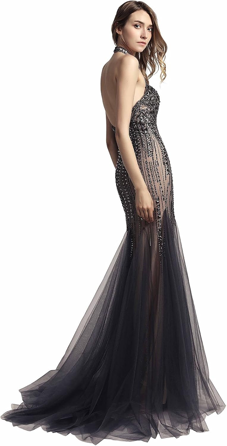 sexy halter top dress