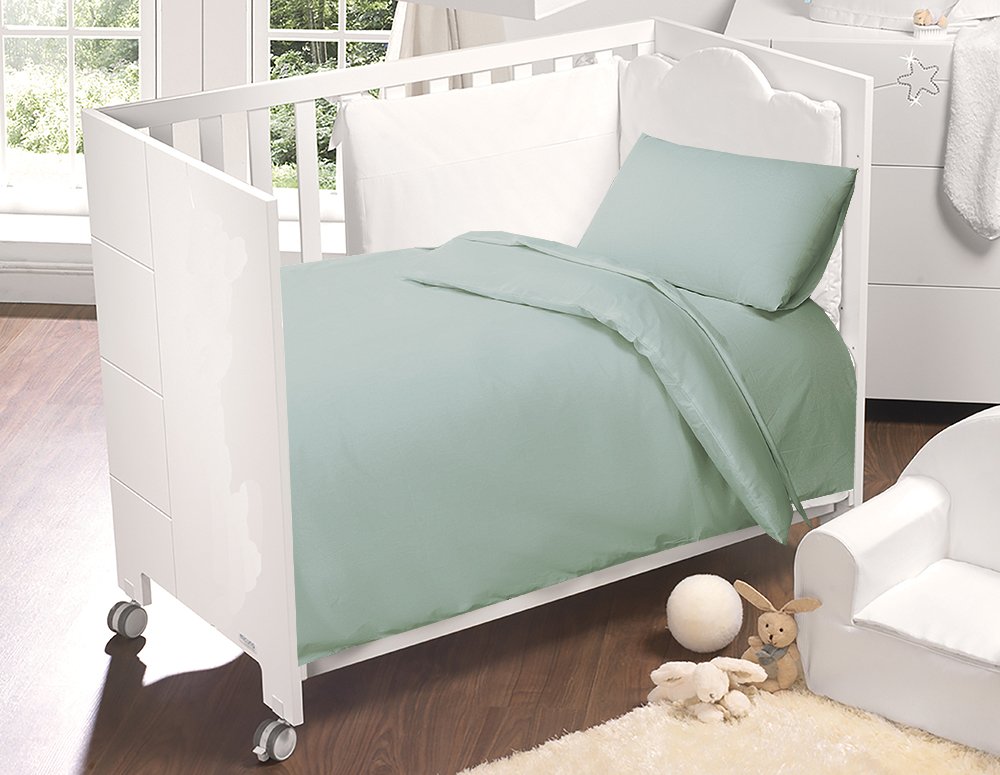 sage green cot sheets
