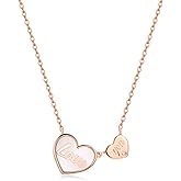 VCGCL Heart Necklaces for Women,S925 Sterling Silver Necklace,Wedding Anniversary, Birthday Gifts for Wife, Her,Girlfriend,Mom,Mother,Charm Necklace,Jewelry