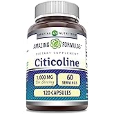 Amazing Formulas Citicoline Supplement | 1000 Mg per Serving | 120 Capsules | Non-GMO | Gluten-Free | Made in USA