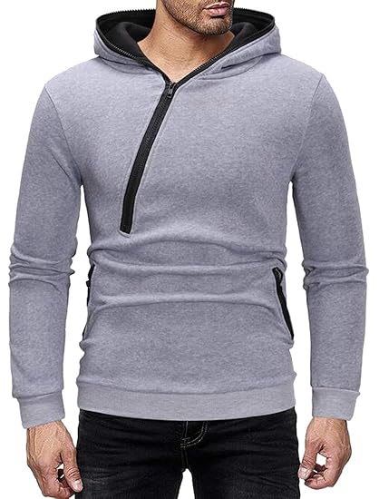 plain half zip pullover