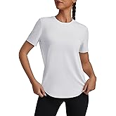 kakola Workout Tops for Women Loose Fit Short Sleeve Shirts Crew Neck Athletic Yoga Basic T Shirts