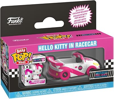Funko Bitty Pop Ride Sanrio Racecar with Hello Kitty