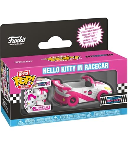 Hot Wheels Carros, personagem Hello Kitty [vermelho/branco] escala