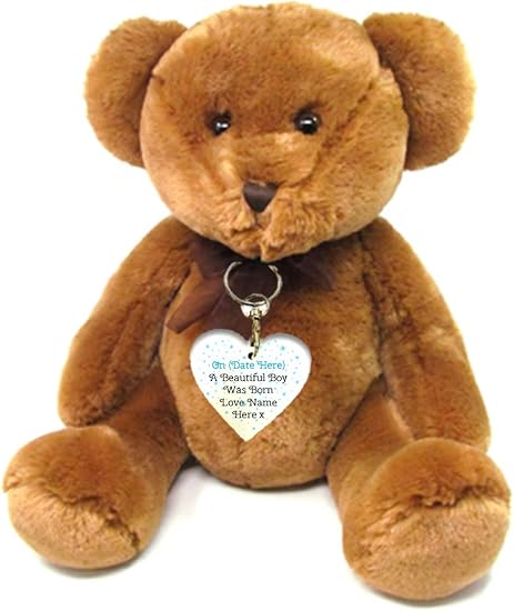 personalised baby boy teddy