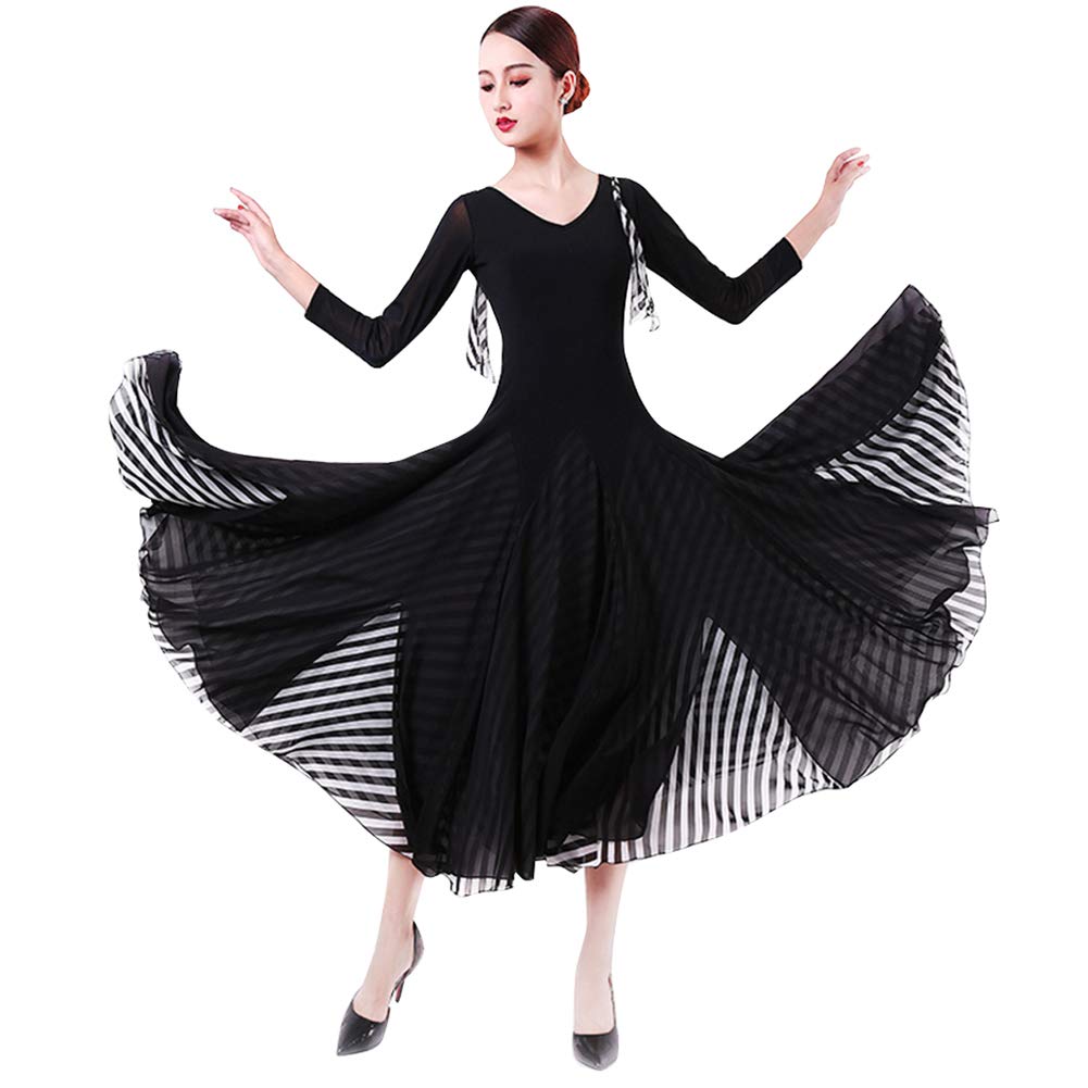 サンバ Lnight ストライプ地 モダンダンス ワンピース Large 発表会用演出服 ワルツ専用ドレス ルンバ スタンダード練習着 二重層 ブラック B07kpmv7qh 競技用 社交ダンスドレス 長袖 フラメンコ Large ブラック レッスン着 社交ダンス 最安値級価格 サンバ Lnight ストライプ地 モダンダンス ワンピース Large 発表会用演出服 ワルツ専用ドレス ルンバ スタンダード練習着 二重層 ブラック B07kpmv7qh 競技用 社交ダンスドレス 長袖 フラメンコ Large ブラック レッスン着 社交ダンス 最安値級価格