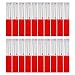 Be-one 20Pcs DOT-C2 Waterproof Reflective Tape Conspicuity Safety Caution Warning, Trailer Reflector, Visibility Film, 4 by 4 Truck Car Adhesive Sticker(Red/White), 2" &times; 12"