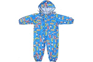Toddler Rain Suit Baby Rain Suit with Hood Waterproof Coverall One Piece Rain Suit Kids (1-7 Years)