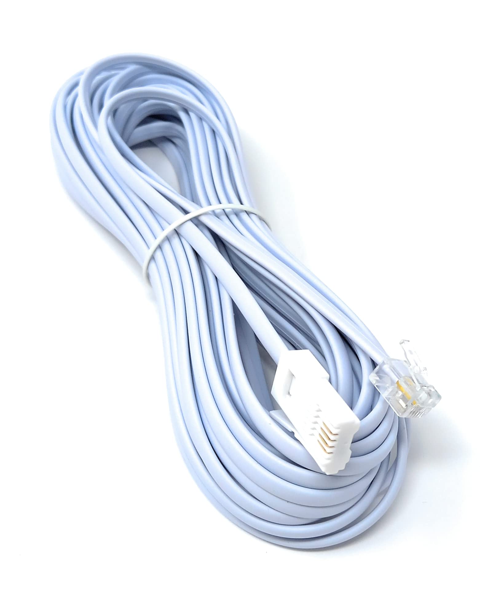 DRUT 10m BT to RJ11 4 Wire (431A) Male to Male UK Telephone Modem Lead Cable 33ft White