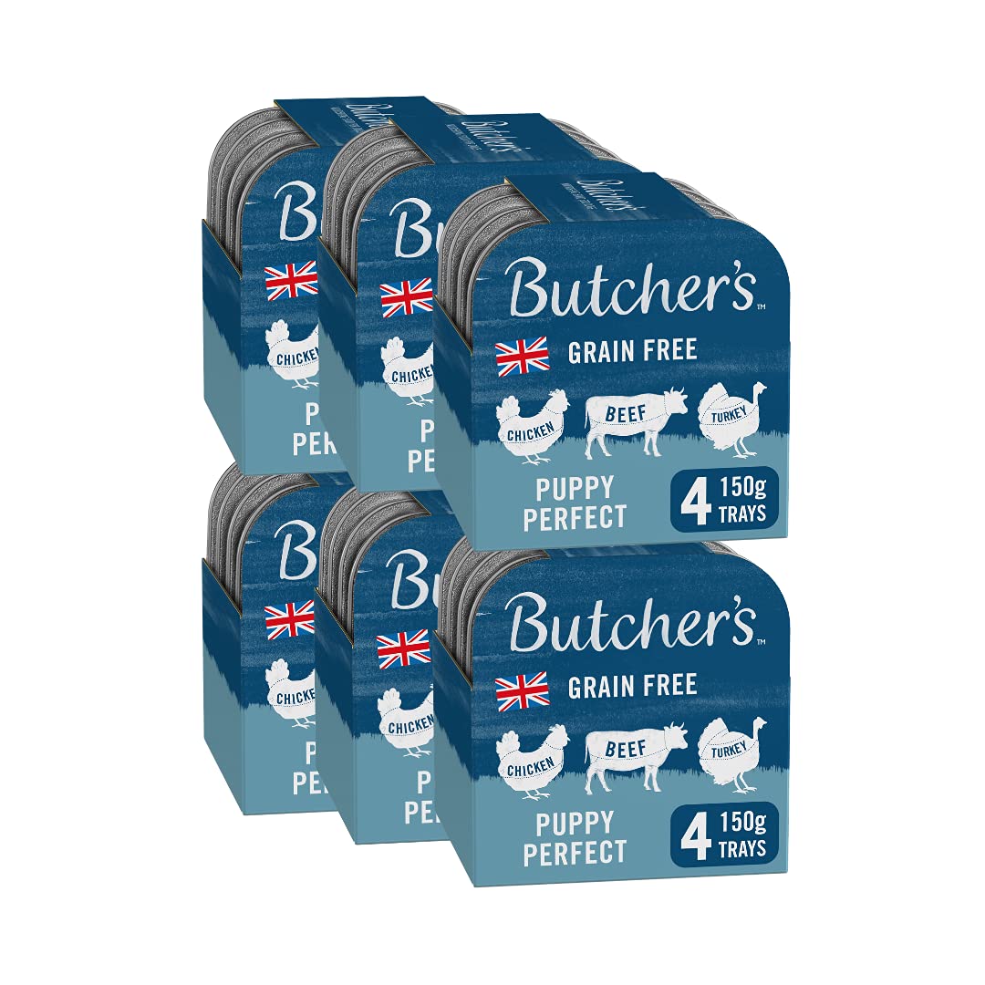 BUTCHER'S Puppy Wet Dog Food Trays Grain Free 3.6kg (24 x 150g)