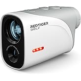 REDTIGER Mini Golf Range Finder with 1200 Yards, IP65 Waterproof and Slope Switch, 7X Magnification, Magnetic & Rechargeable Golf Rangefinder, Flag Pole Lock Vibration
