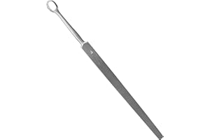 DEXSUR Fox Dermal Curette 4 mm Round Dermatology Scrape Instruments Stainless Steel