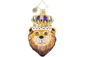 Christopher Radko Hand-Crafted European Glass Christmas Tree Ornament Decoration, Roaring Royalty Gem