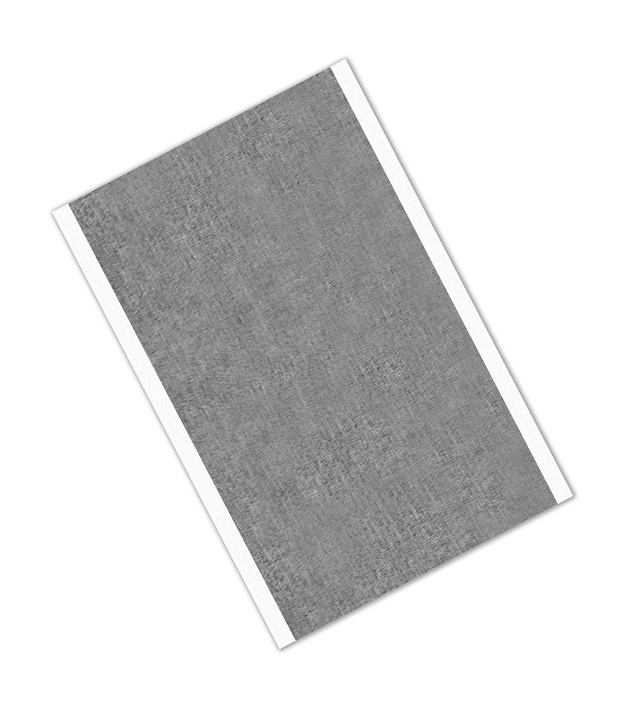 TapeCase 3311 2.83" x 5"-25 Silver Aluminium Foil/Rubber Adhesive Tape Converted from 3M 3311, 0.0036" Thick, 5" Length, 2.83" Width