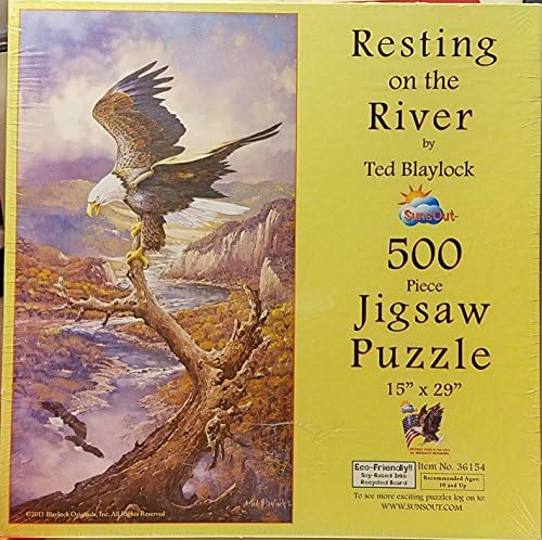 SunsOut Resting on the River by Ted Blaylock ~ 500 Piece Jigsaw Puzzle