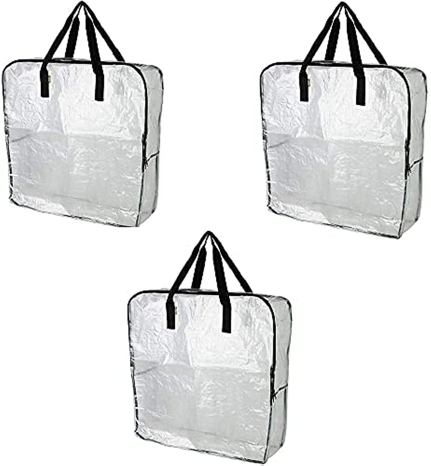 Ikea DIMPA 3 pcs Extra Large Storage Bag, Clear Heavy Duty Bags, Moth and Moisture Protection Storage Bags Image Ikea DIMPA 3 pcs Extra Large Storage Bag, Clear Heavy Duty Bags, Moth and Moisture Protection Storage Bags Image