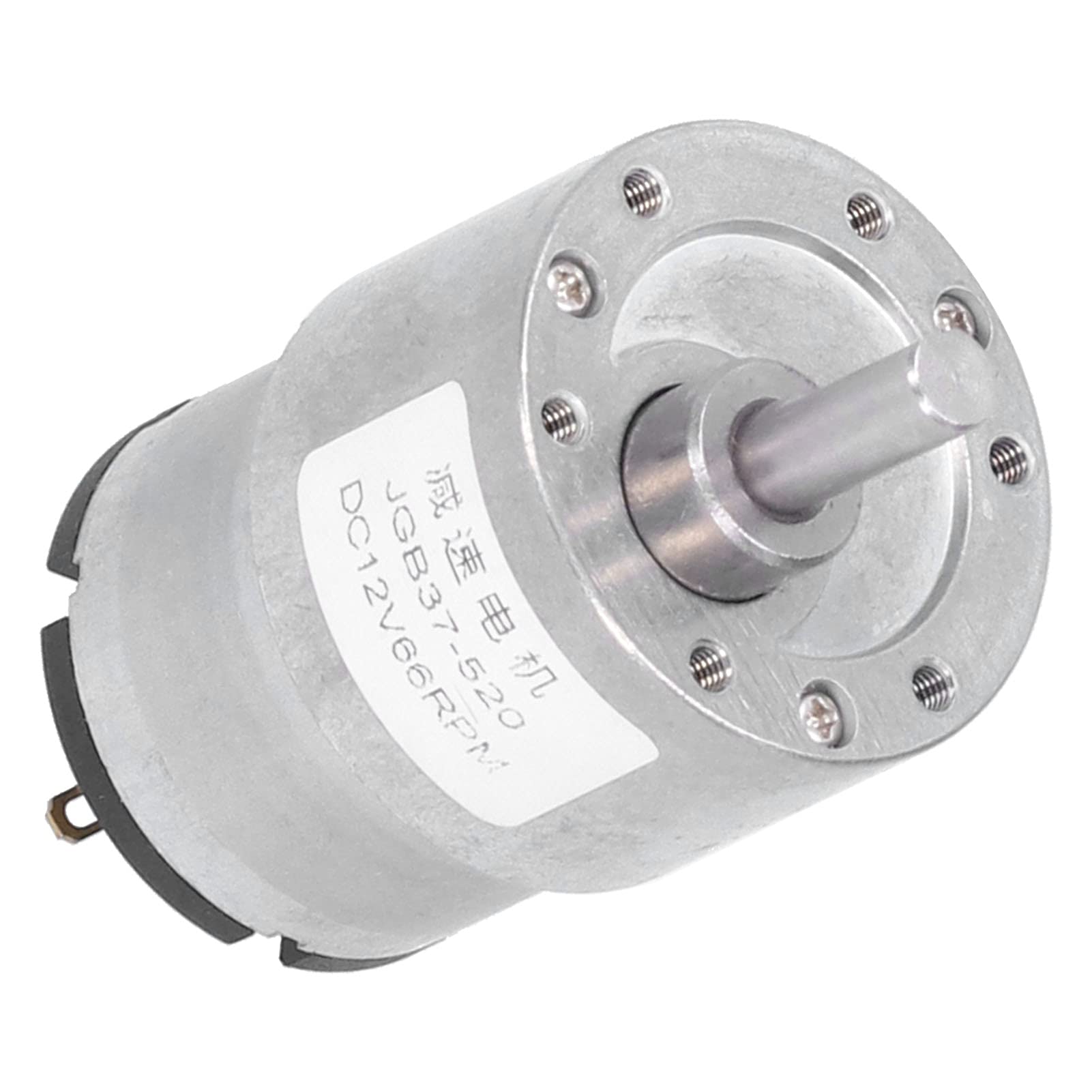 Gear Motor, Self‑Locking JGB37‑520 Reduction Motors 66RPM Replacement Portable for Window Openers for Miniature Winches