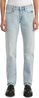 Lennoxx Slim Straight Wmn feminino, cor azul, tamanho: Cintura 27, Entrecostura 34