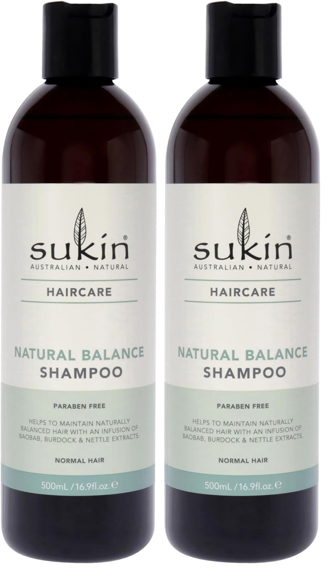 Sukin Natural Balance Shampoo 500 ml (Pack of 2)