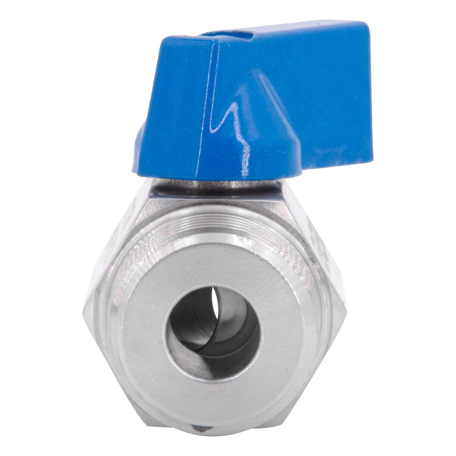 1/4″ Monoblock mini ball valve, lever handle, internal thread, male
