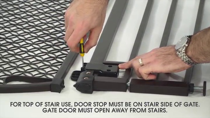 Summer-Modern-Home-Decorative-Walk-Thru-Baby-Gate-Metal-with-Bronze-Finish-Decorative-Arched-Doorway--30-Tall-Fits-Openings-up-to-28-to-42-Wide-Baby-and-Pet-Gate-for-Doorways-and-Stairways