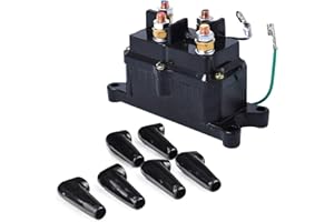 12V 250A ATV Winch Solenoid Relay Contactor for WARN -VANBOGOO Winch ATV Universal Kit for Model A2000 A2500 U2500 5ci 2.5ci 