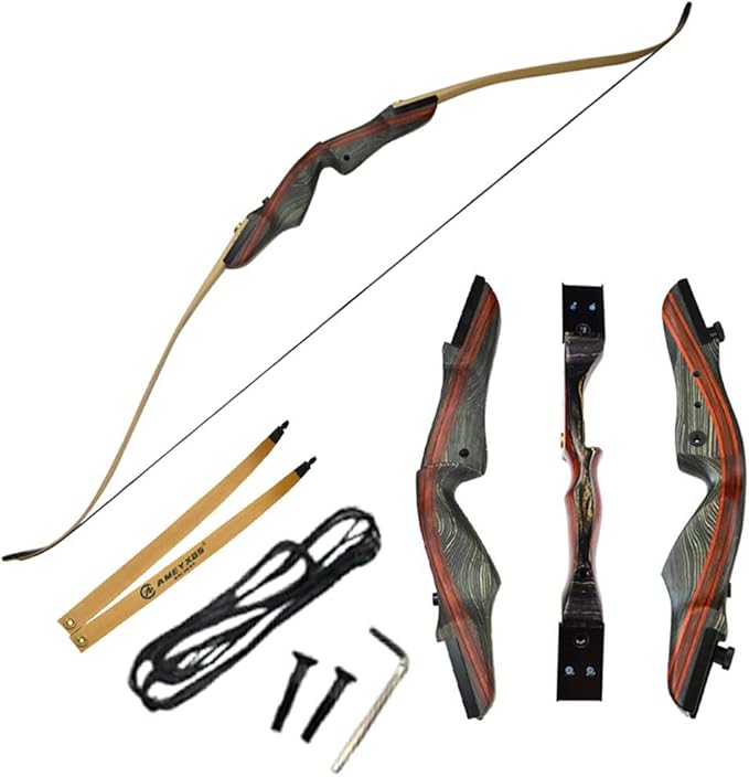 AMEYXGS Archery Takedown Recurve Bow Set Target Practice Recurve Bow Set Hunting