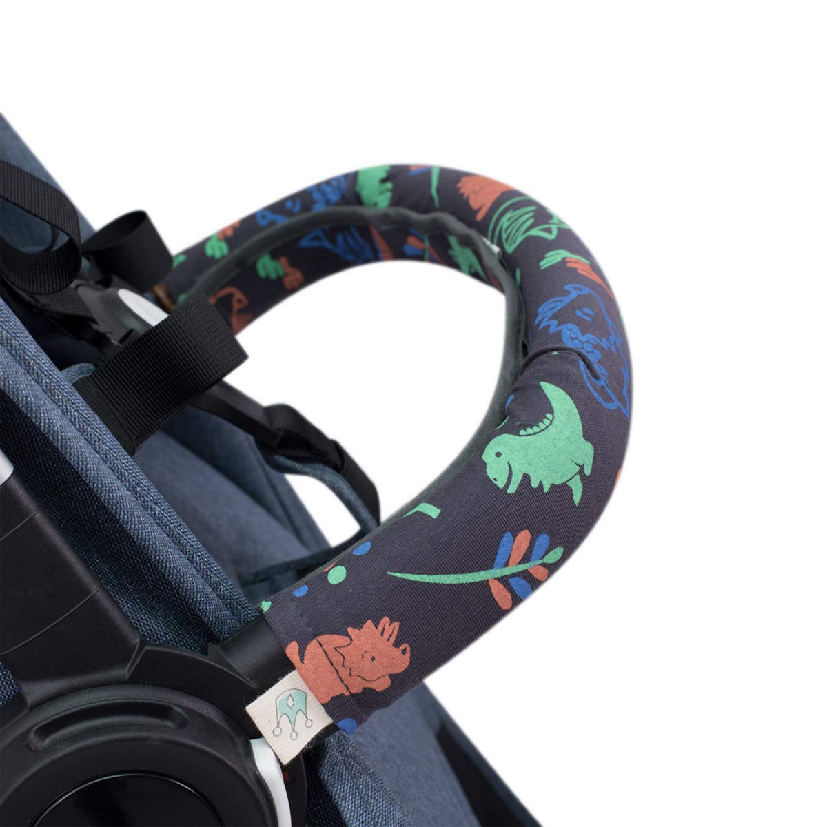 JYOKO Kids Covers Handle, Covers Railing for Stroller (Happy Dino, Individual)