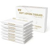 Lotion Tissue Pocket Packs, 6-Ply Ultra Soft Facial Tissue with Moisturizing Lotion, Thick &amp; Gentle Travel Tissue for Sensitive Nose, Portable Tissue for Purse, Car, Office &amp; On-The-Go Use, 8 Packs