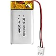 EEMB Lithium Polymer Battery 3.7V 260mAh 601730 Lipo Rechargeable Battery Pack with Wire JST Connector for Speaker and Wireless Device- Confirm Device & Connector Polarity Before Purchase