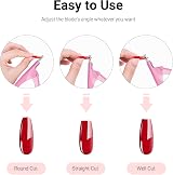 MelodySusie Nail Clippers Tip Cutters for Acrylic False Nails Pink Small view 5